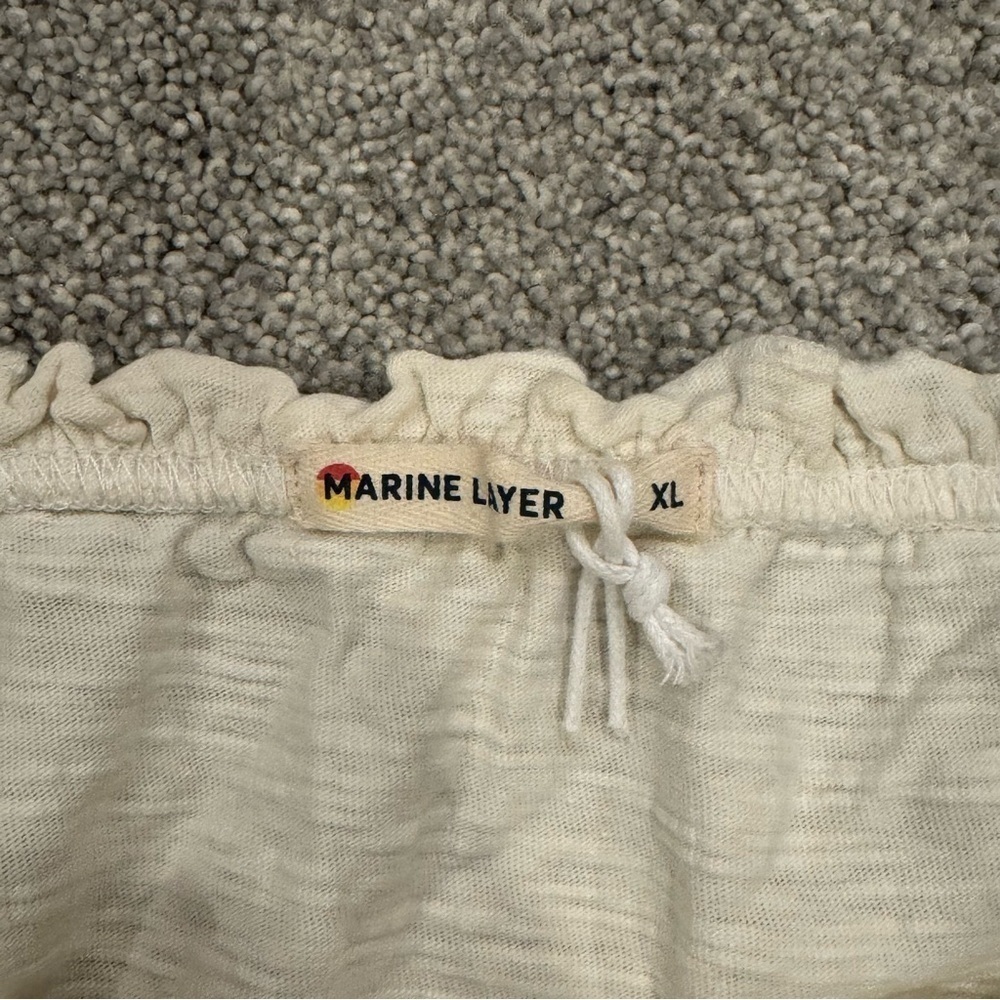 Marine Layer White Ruffle Tank Top - Picture 5 of 9
